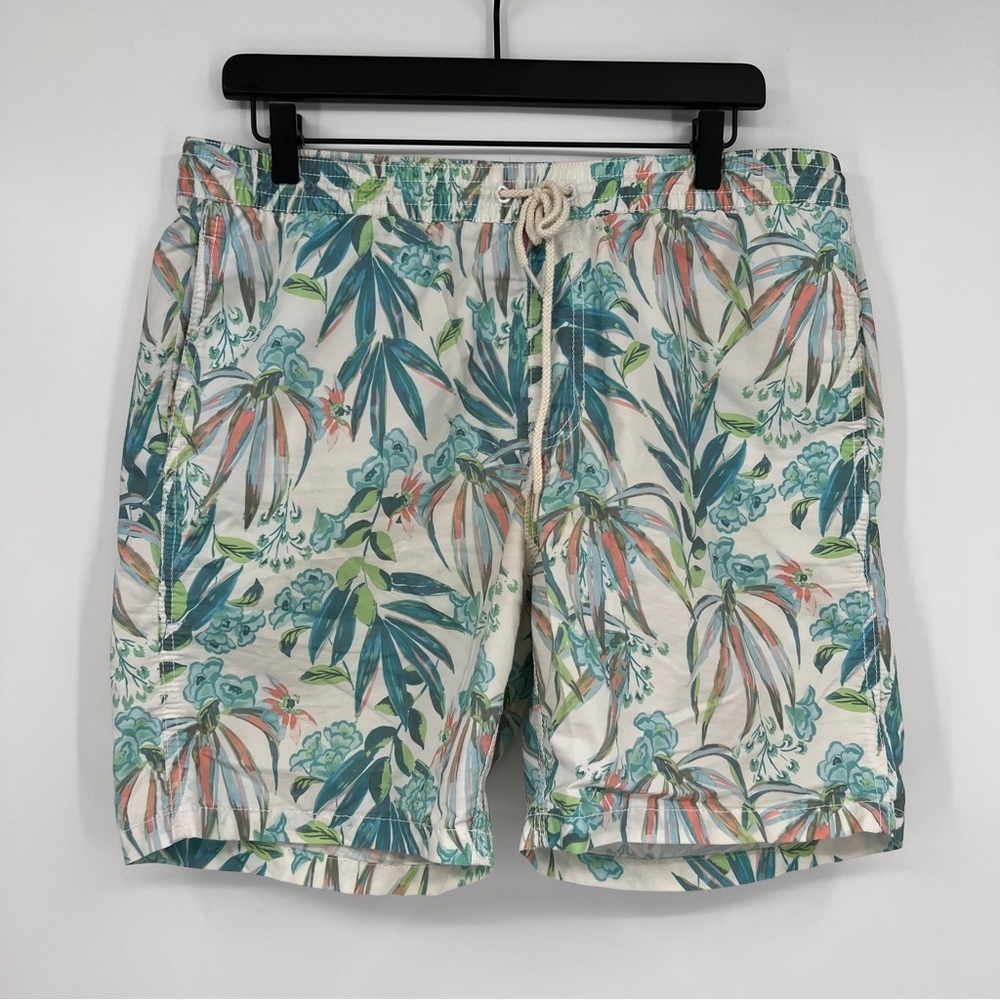 Element Brand Tropical Print Rope Drawstring Multi Haven Boardshorts Men's Trunk